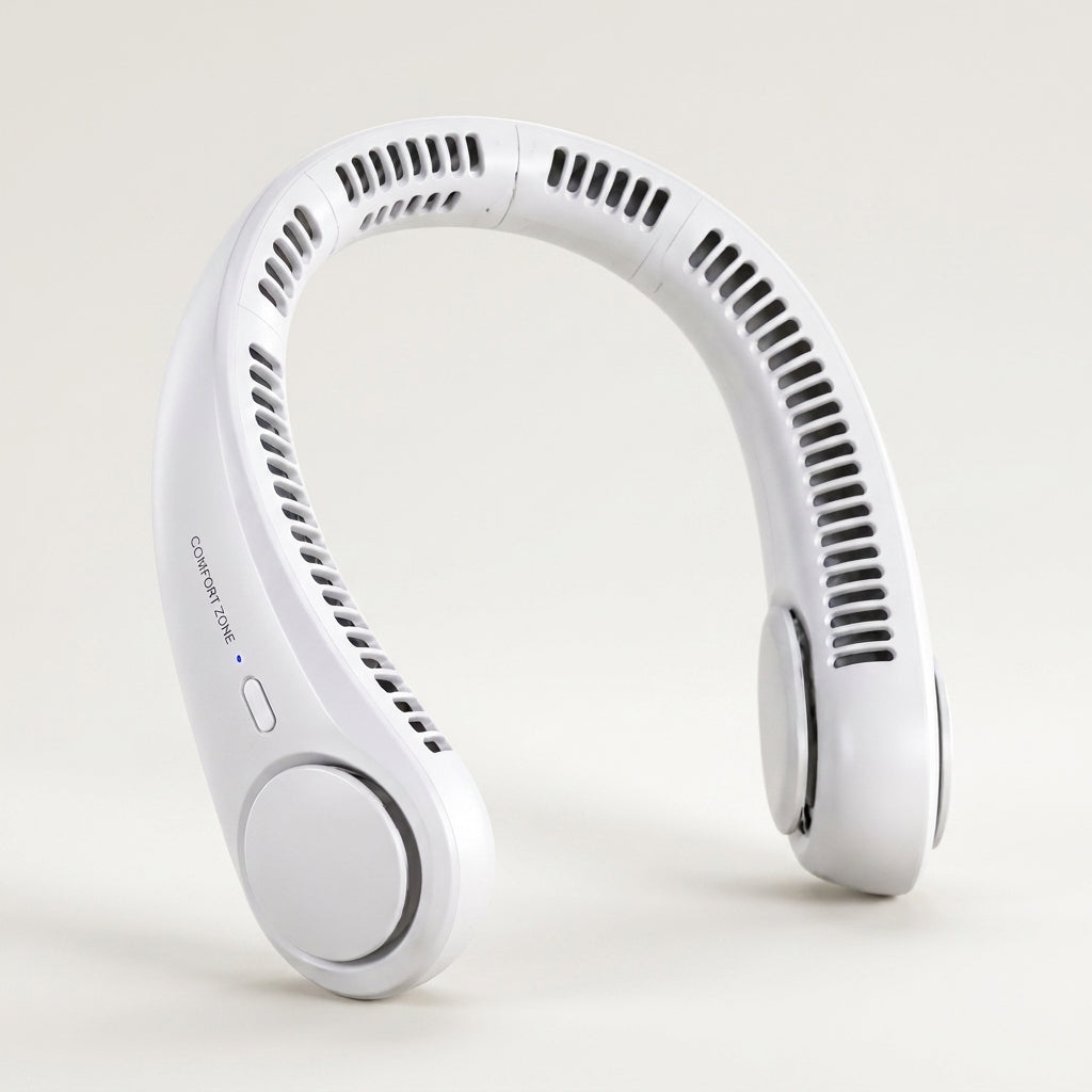 Portable Neck Fan – Hands-Free Bladeless Cooling Fan | USB Rechargeable | 3 Speed Modes enhanced 1